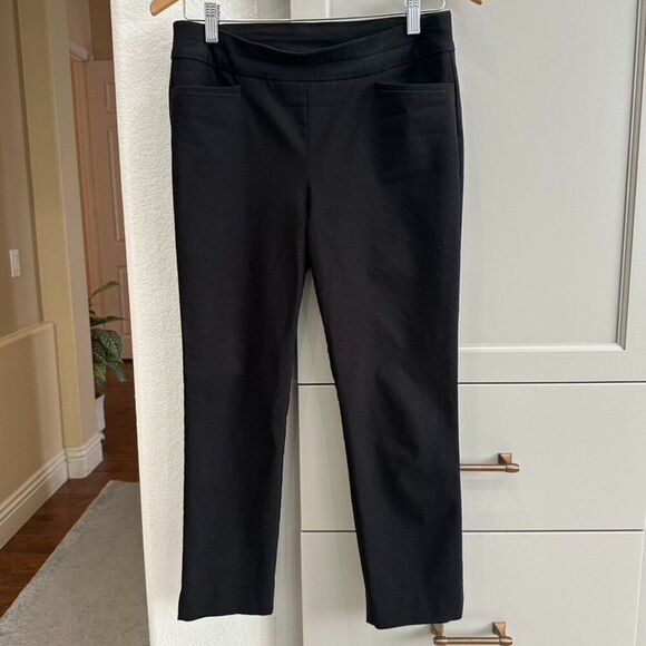 Chico’s Brigitte Basic Slit Ankle Pants - Chico's sz 0P or 4 petite - Black - Picture 3 of 8